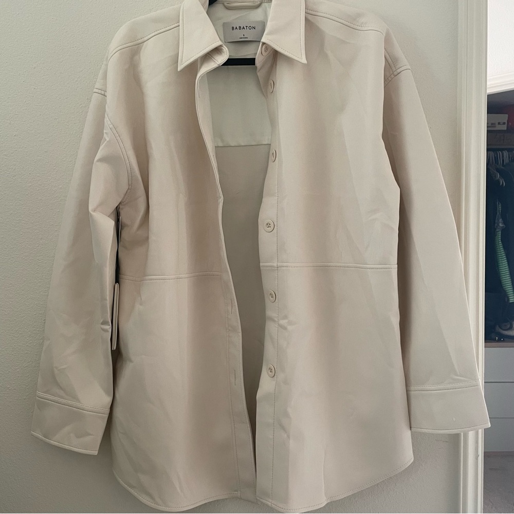 Aritzia Babaton Pelli Vegan Leather Shacket